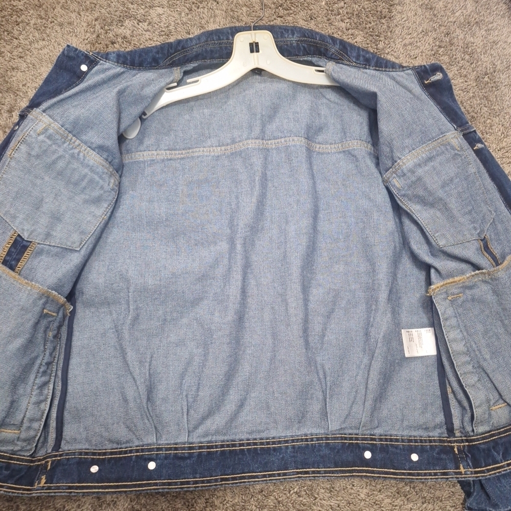 INC International Concepts Men's Denim Jean Jacket - Dark Blue - M - Picture 4 of 9